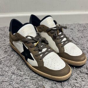 Golden Goose Men's Black and Brown Sneakers
